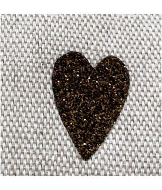 Trousse en lin-coton " love "