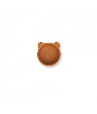 Petit bol silicone - Malene - ours moutarde