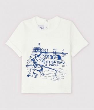 T-shirt « Petit Bateau à Paris » - 18 mois
