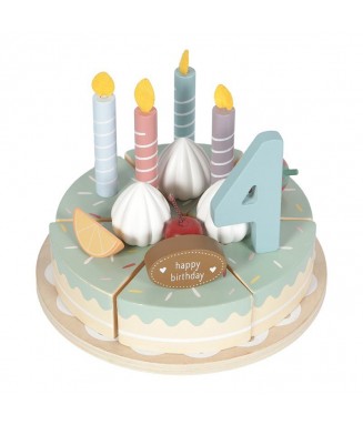 Gâteau d'anniversaire en bois XL 26 pcs.