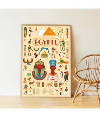 Poster en stickers - Egypte / 7 ans +