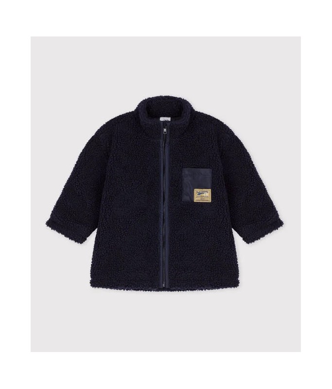 Veste chaude en sherpa recylée - AH22 - Smoking - 36 mois