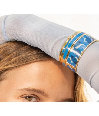 Bracelet LUNA à fermoir - Bleu Myosotis