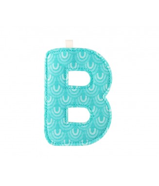 Lettre B turquoise