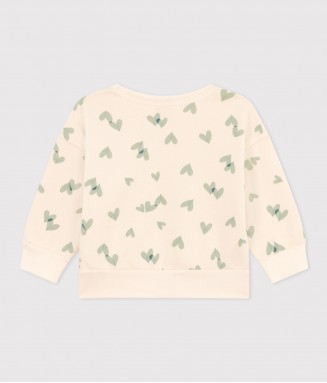 Sweatshirt - Coeurs verts
