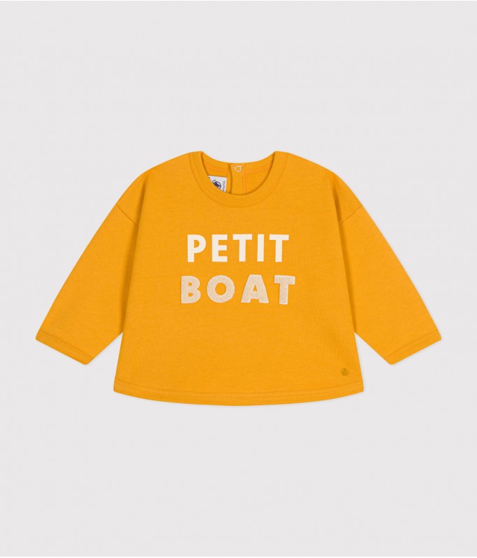 Sweatshirt jaune Petit Boat