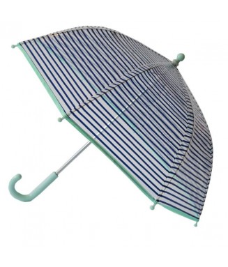 Parapluie rayé marine