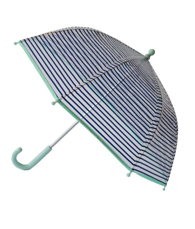 Parapluie rayé marine