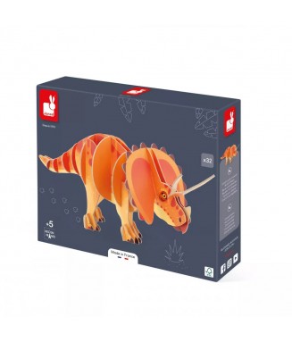 Dino Puzzle - Triceratops