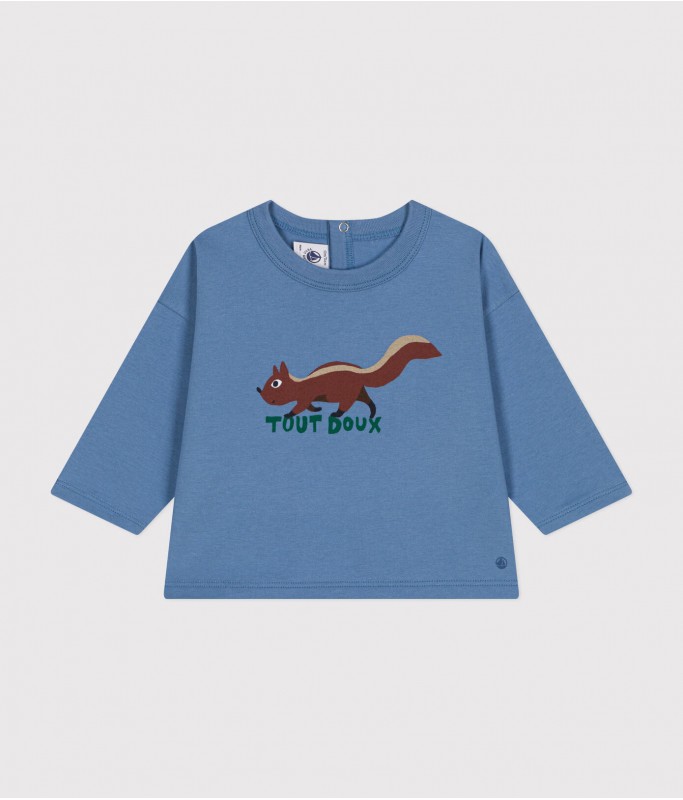 T-shirt ML - bleu écureuil