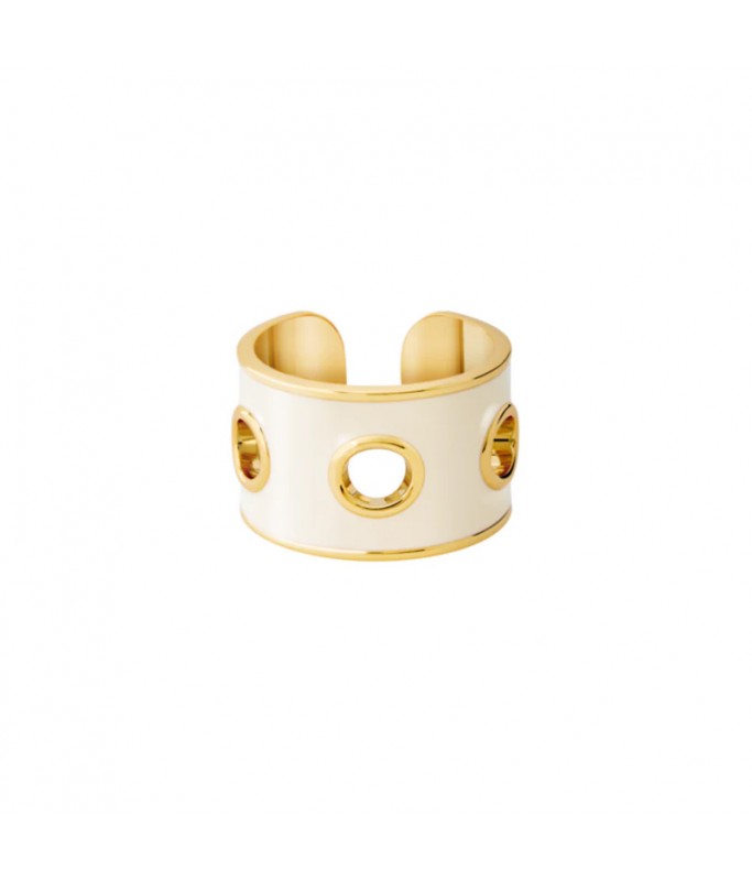 Bague perforée cloionnée EYELET - blanc sable