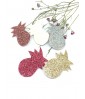 Broche Ananas - Paillettes Or