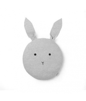 Coussin Lapin Gris