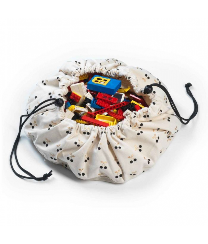 Play&Go® Mini tapis de Jeu et sac à jouets - Cerise dorée