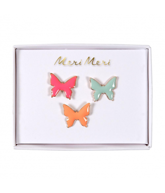 Pins Papillons x3