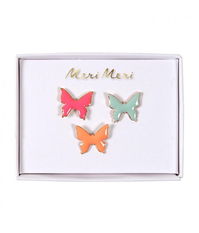 Pins Papillons x3