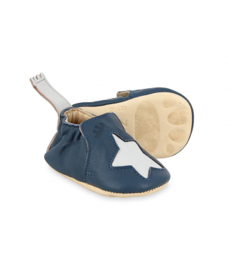 Chaussons Blumoo - Denim Inwi - 0-6 mois