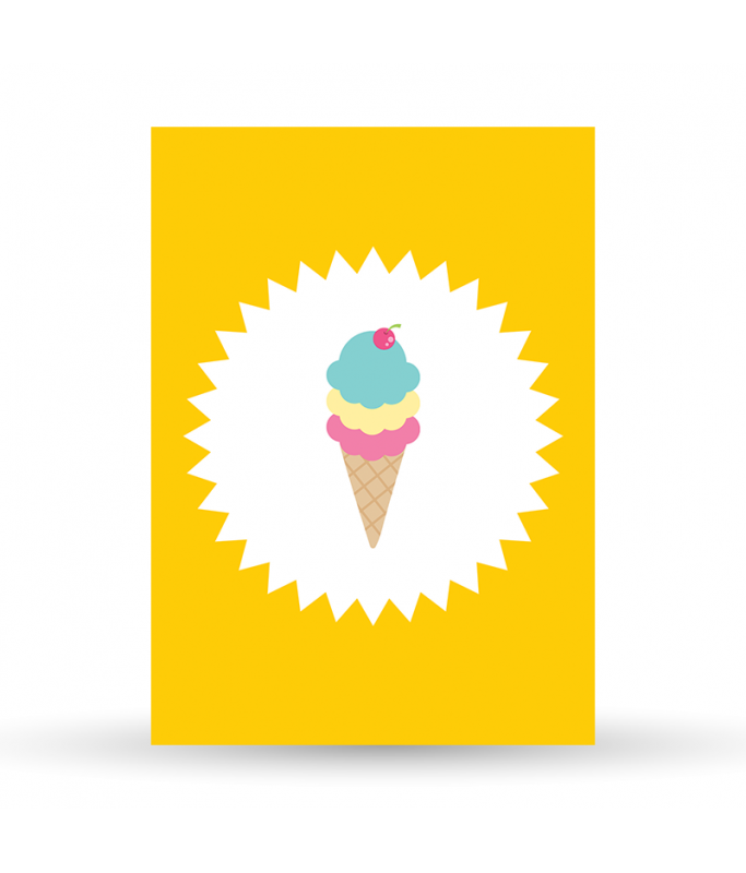 Carte Postale Glace