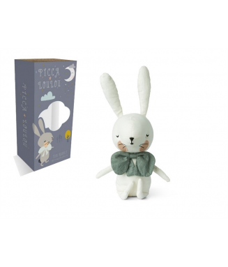Picca Loulou - Lapin blanc en boîte cadeaux - 18 cm 
