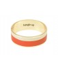 Bracelet bicolore avec fermoir - Tangerine/Blanc Sable