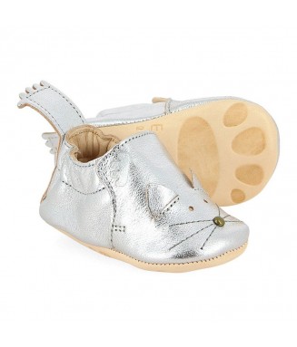 Chaussons Blumoo - Chat Silver - 12/18 mois